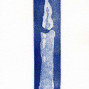Blue Candle card from the Art In An Envelope Series by Helena Orlowski