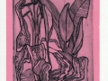 'Lilly 3 in pink', intaglio and relief colour, limited edition; from the Art In An Envelope Series