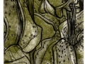 'Lily Play', etching; from the Art In An Envelope Series