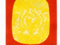 'Orange Flame', intaglio, limited edition; from the Art In An Envelope Series