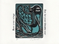 'Rest your Wings', intaglio and typeset, limited edition; from the Art In An Envelope Series
