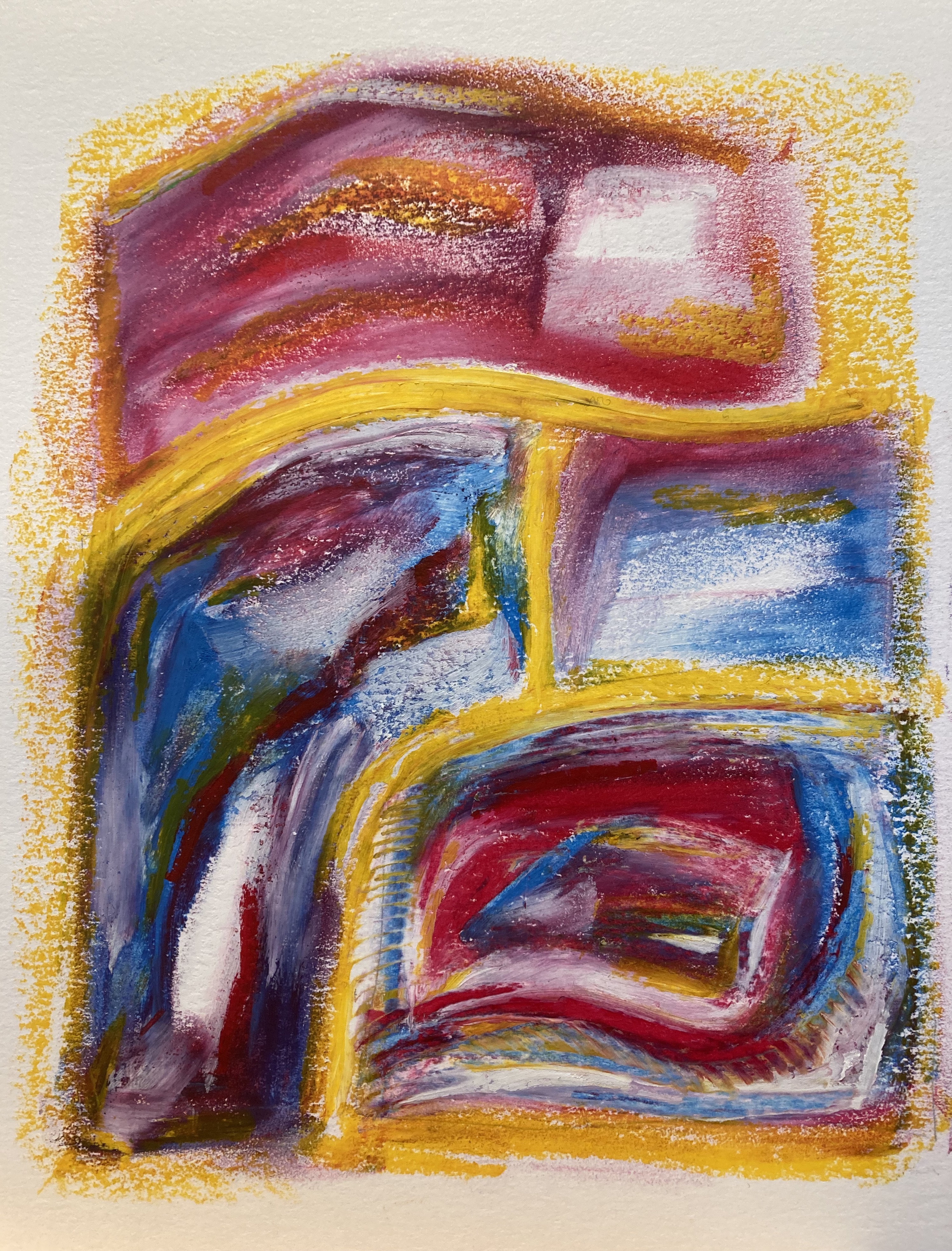 Dolgoch-Impression-6-oil-pastel-on-paper-140-x-170