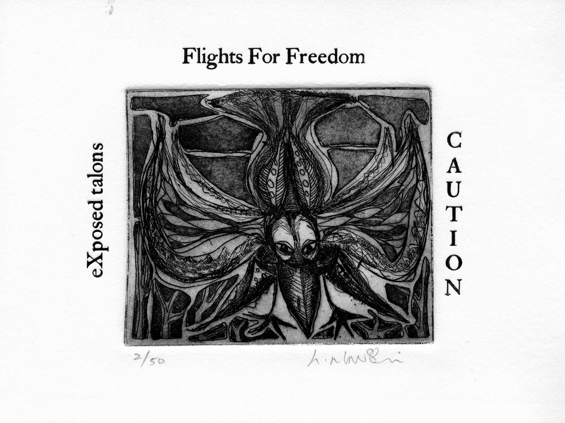 Flights-for-Freedom_-intaglio-and-typeset-limited-edition, by the artist Helena Orlowski