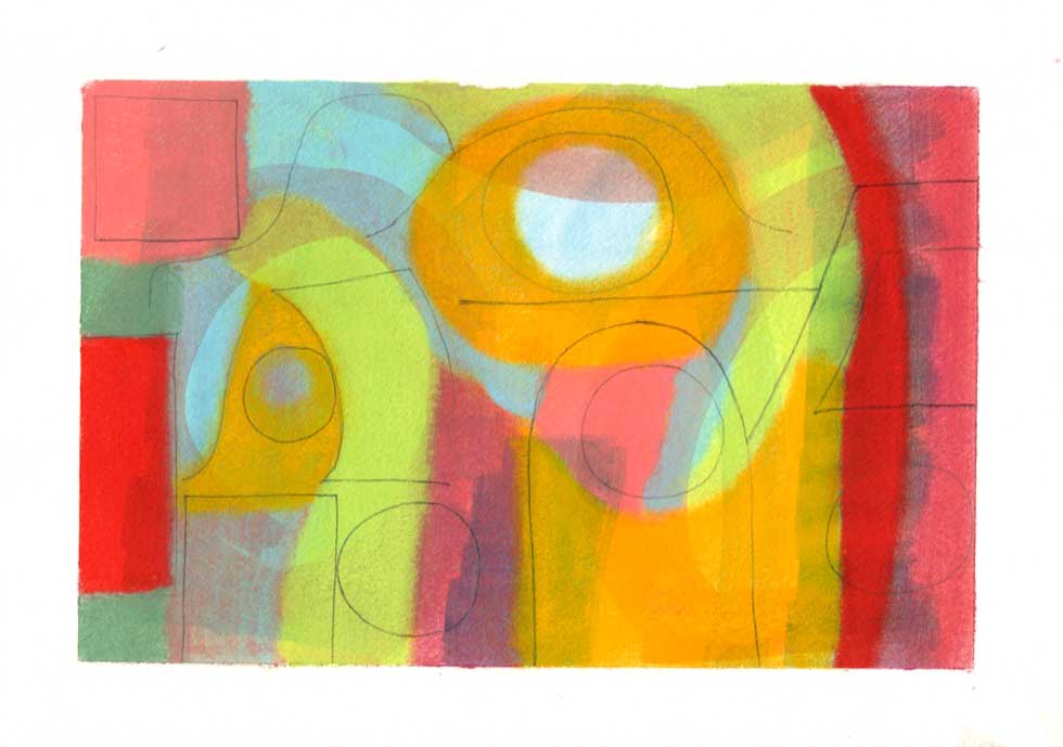 Kazimierz 2, soft pastel, watercolour & graphite, 160 x 245