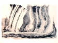 Viking Ship, coloured mono print