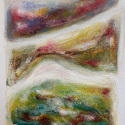 Dolgoch Impression 3 -  oil pastel on paper 140 x 170