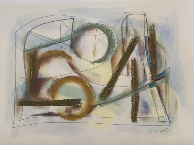 Impression 1 - watercolour soft pastel graphite 320 x 450