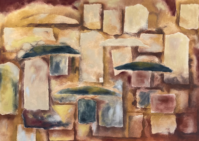 Stones - soft pastel graphite on paper 380 x 530