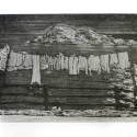 St. Michael's Clothesline, etching, 225 x 295