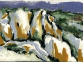 las Balsos de Basacol, oil pastel, 125 x 270