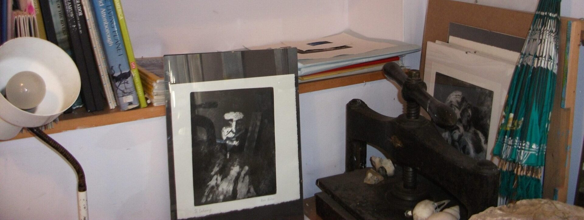 Finished prints in Helena's studio